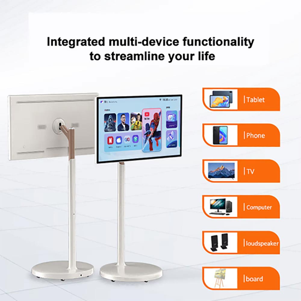 32 Inch Stand Portable Wireless LCD Rotatable Display